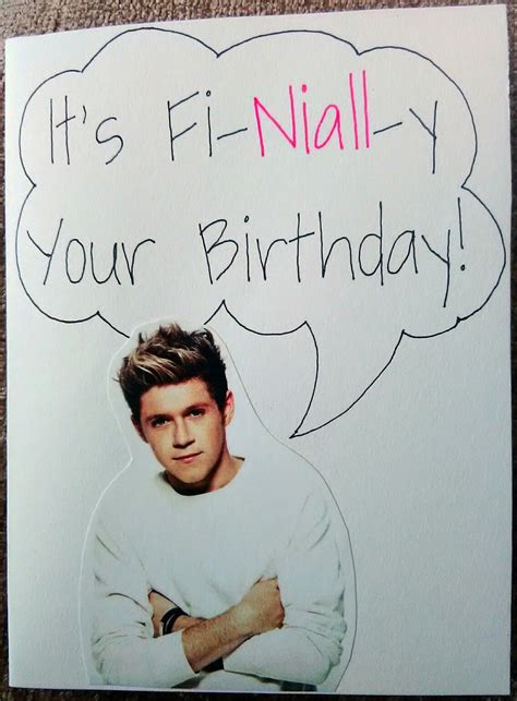 one direction birthday card